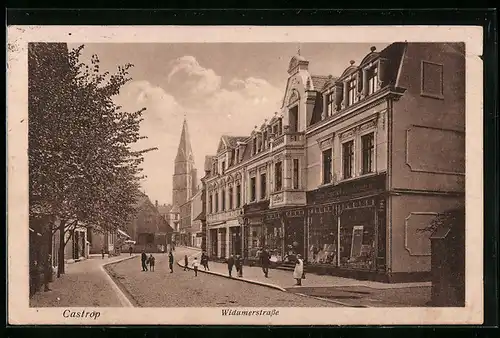 AK Castrop, Blick in die Widumerstrasse