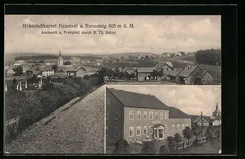 AK Neustadt, Totalansicht, Gasthaus Heinz