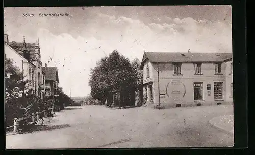 AK Sörup, Blick auf die Bahnhofstrasse