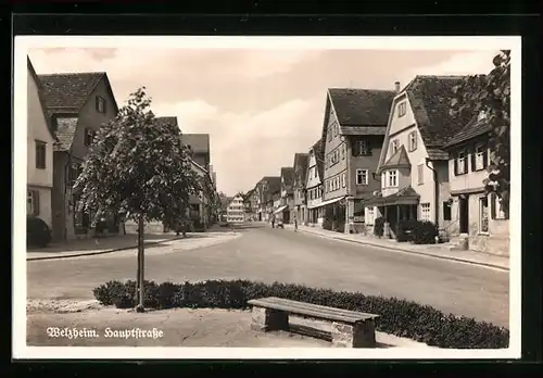 AK Welzheim, Blick in die Hauptstrasse