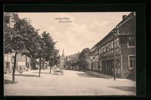 AK Lamspringe, Blick in die Hauptstrasse