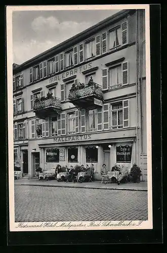 AK Bad Schwalbach i. T., Hotel u. Restaurant Malepartus, Bes. W. Nicolai