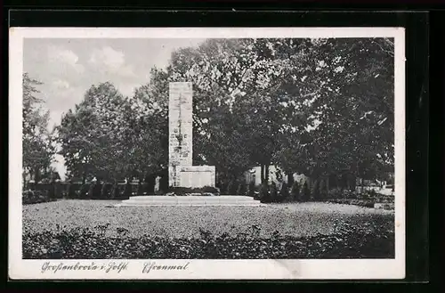 AK Grossenbrode i. Holstein, Blick auf das Ehrenmal