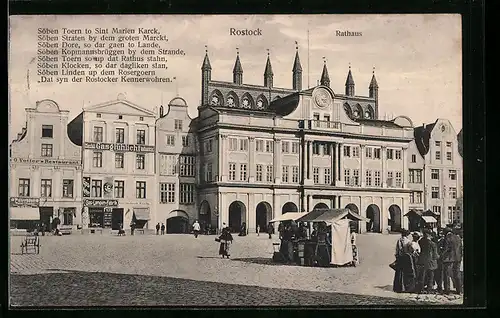 AK Rostock, Blick auf das Rathaus