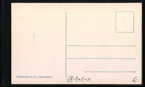 AK La Chaux-de-Fonds, La gare