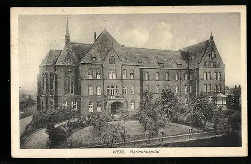 AK Werl, Blick auf das Marienhospital