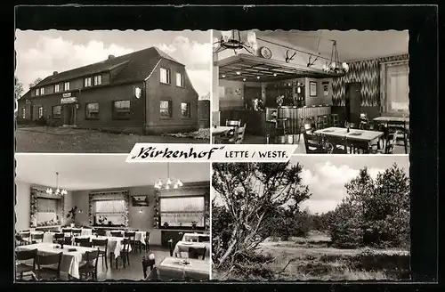 AK Lette /Westf., Gasthaus Birkenhof, Bes. Franz Boer