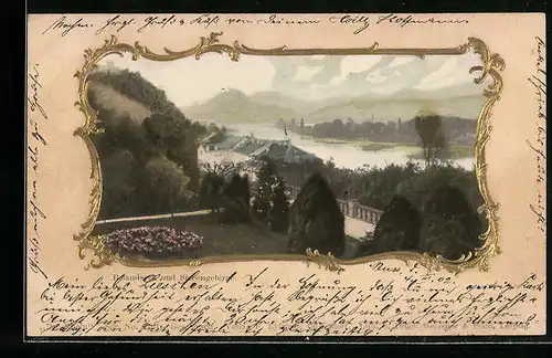 Künstler-AK Rolandseck, Blick auf die Siebengebirge