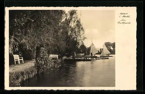 AK Mirow i. Meckl., Am Stadtpark