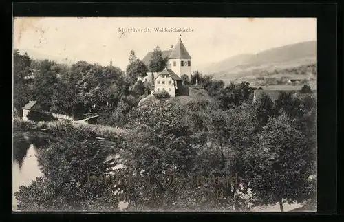 AK Murrhardt, Walderichskirche bei Schönwetter