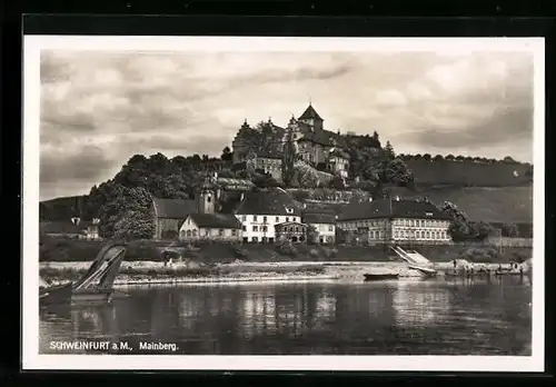 AK Schweinfurt a. M., Blick auf den Mainberg