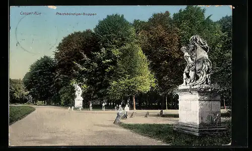 AK Cassel-Aue, Pferdebändiger-Gruppen im Park