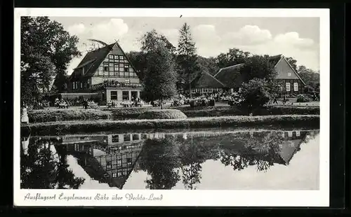 AK Visbek, Partie am Ausflugsort Engelmanns Bäke über Vechta Land