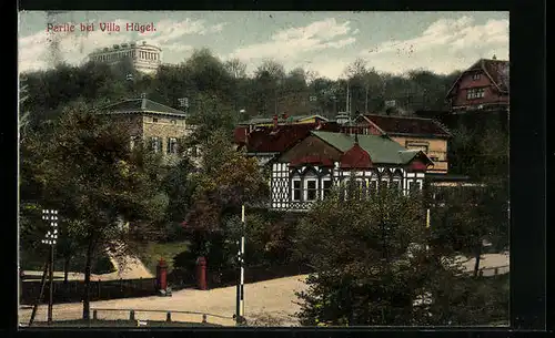 AK Essen /Ruhr, Partie bei Villa Hügel