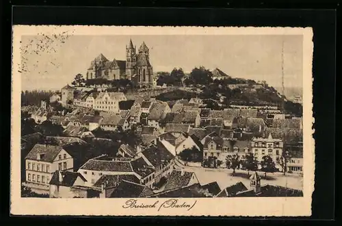 AK Breisach /Baden, Ortsansicht mit Kirche
