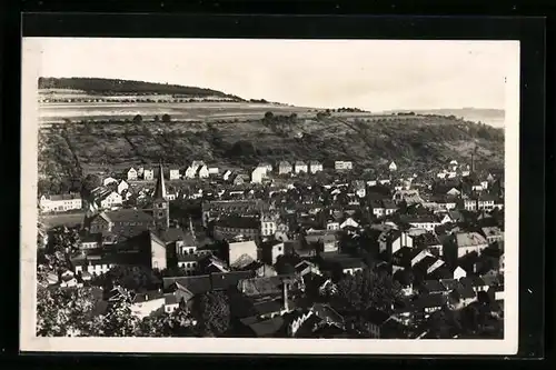 AK Merzig, Ortsansicht vom Kreuzberg