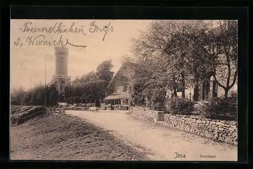 AK Jena, Blick auf das Forsthaus