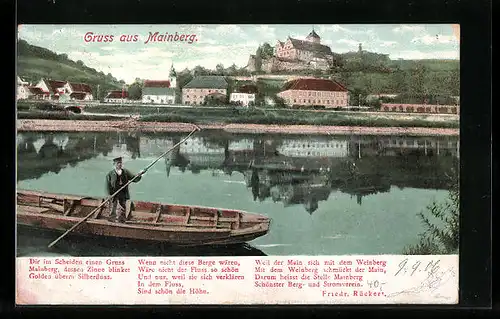 AK Mainberg, Flusspartie mit Burg