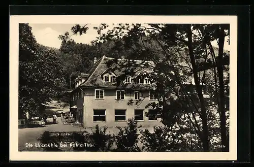 AK Leubengrund bei Kahla / Thür., Gasthaus Linzmühle