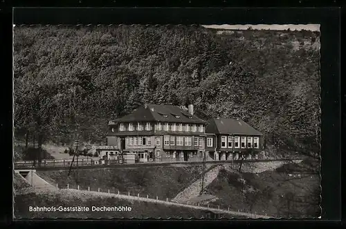 AK Dechenhöhle, Bahnhofs-Gaststätte