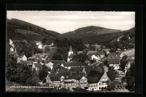 AK Oberkirchen /Hochsauerland, Blick über den Ort