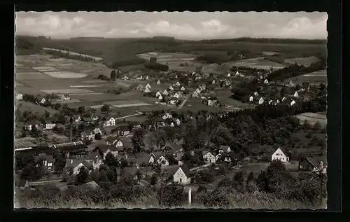 AK Büschergrund /Kr. Siegen, Gesamtansicht des Ortes