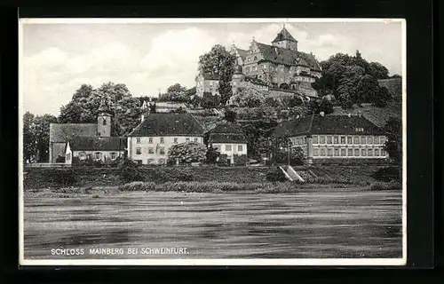 AK Mainberg bei Schweinfurt, Blick auf das Schloss
