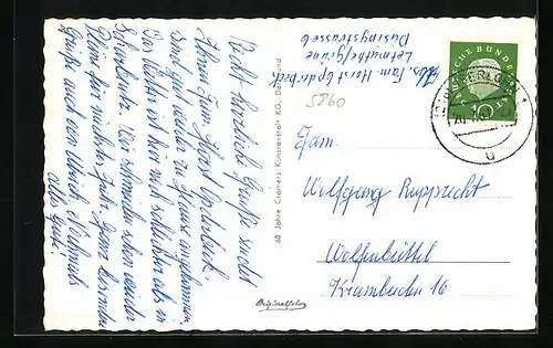 AK Iserlohn im Sauerland, Ortsansicht u. Obergrüne mit Danzturm