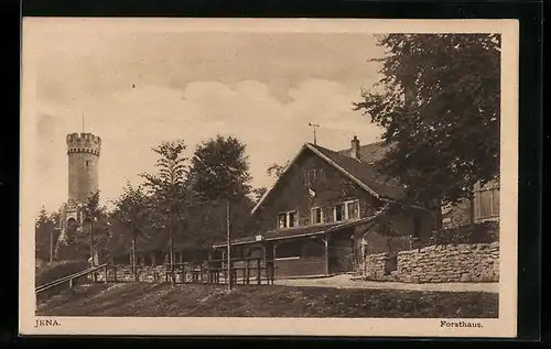 AK Jena, Blick auf das Forsthaus