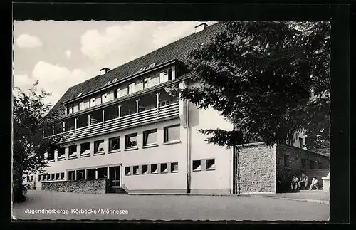 AK Körbecke /Möhnesee, Blick auf die Jugendherberge