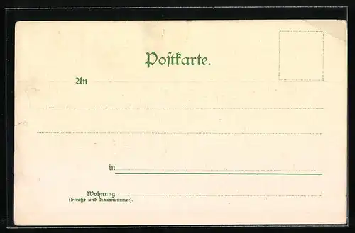 Lithographie Arnstadt, Riedplatz, Ortsansicht aus der Vogelschau