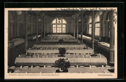 AK Naumburg a. S., Speisesaal d. Staatlichen Bildungsanstalt