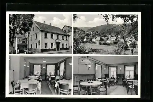 AK Schalksmühle i. W., Hotel Westfälischer Hof B. Keuter, Ortsansicht