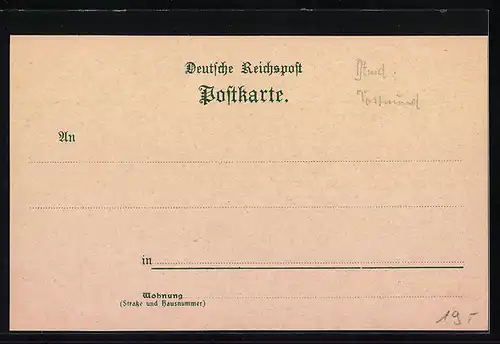 Lithographie Erwitte, Gasthof von Fritz Schulte, Marien-Hospital, Schloss, Rathaus