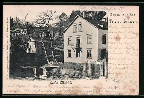 AK Trier, Lochs-Mühle i. d. Trierer Schweiz
