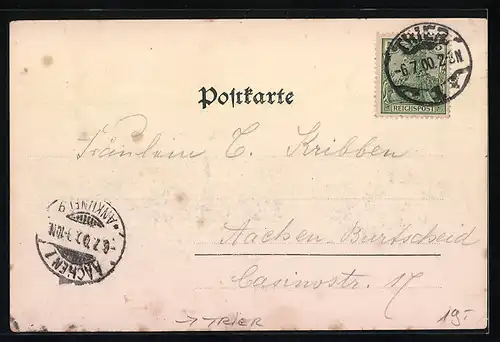 AK Trier, Lochs-Mühle i. d. Trierer Schweiz