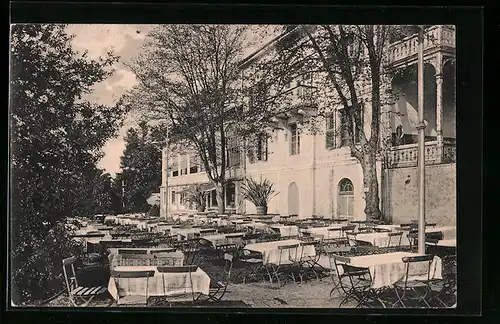 AK Trier, Restaurant Weisshaus, Garten