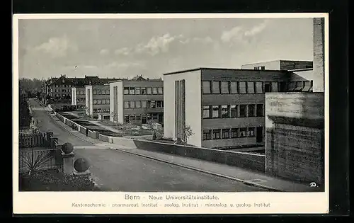 AK Bern, Neue Universitätsinstitute mit Strasse, u. a. pharmazeutisches und zoologisches Institut