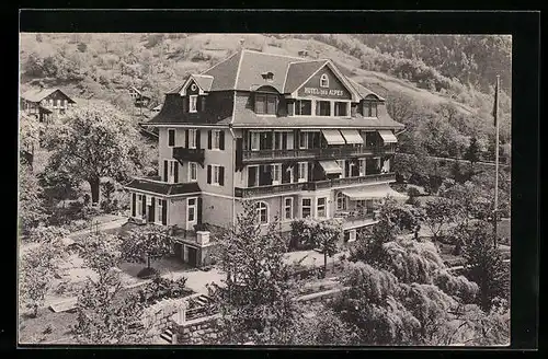 AK Merligen / Thunersee, Hotel des Alpes