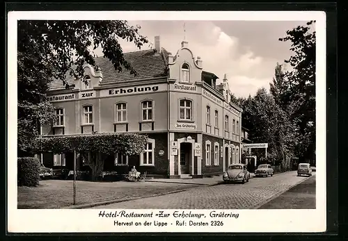 AK Hervest a. d. Lippe, Hotel-Restaurant Zur Erholung von Jos. Grütering