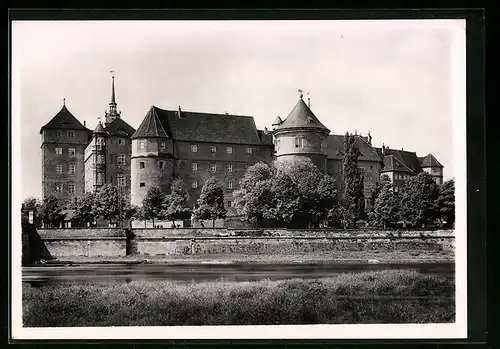 Foto-AK Deutscher Kunstverlag, Nr. 2: Torgau, Schloss Hartenfels, Elbfront