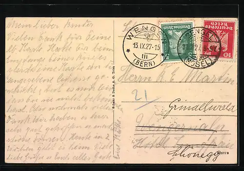 AK Springiersbach, Hotel Nicolay