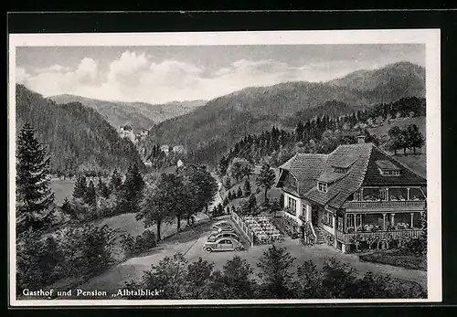 AK Häusern, Gasthaus und Pension Albtalblick