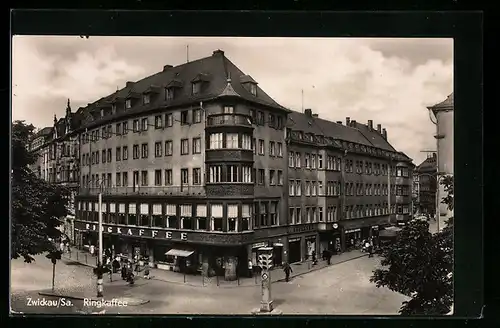 AK Zwickau, Ringkaffee, Aussenansicht