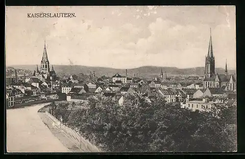 AK Kaiserslautern, Ortsansicht mit Weitblick
