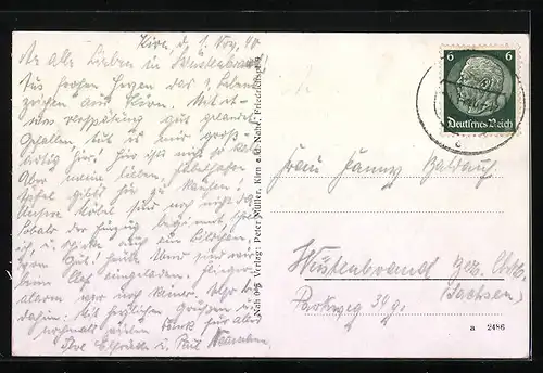 AK Kirn a. d. Nahe, Schloss Dhaun mit Umland