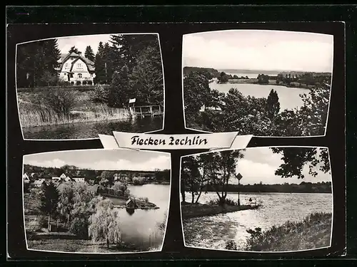 AK Flecken-Zechlin, Gasthaus Elsenhöhe, Uferpartien