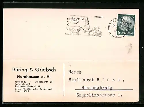 AK Nordhausen a. H., Döring & Griebsch, Stolbergerstr. 125