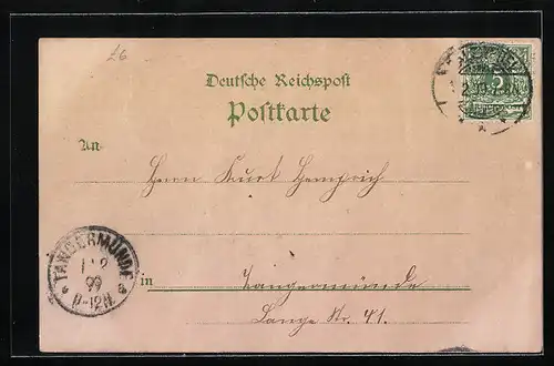 Lithographie Salzwedel, Propstei, Wehrturm, Steinthor