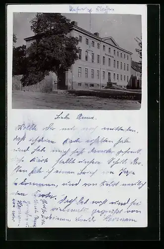 Foto-AK Bad Frankenhausen, Ansicht des Realprogymnasiums